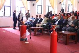 فعالية بوزارة الصناعة حول أهمية إجراءات الأمن والسلامة في المنشآت الحكومية والصناعية والتجارية 