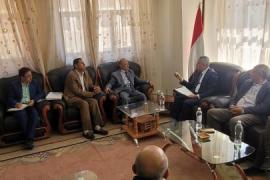 مدير عام الاتحاد العام للغرف التجارية الصناعية اليمنية يلتقي وزير الثروة السمكية لمناقشة فرص  الاستثمار في القطاع السمكي 