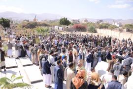 اليمنيون يشيّعون جثمان فقيد اليمن الكبير رجل الأعمال الحاج محمد مبارك عذبان بصنعاء