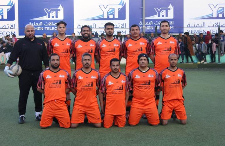 مصرف اليمن البحرين الشامل يتأهل الى نهائي بطولة الشركات لكرة القدم السباعية